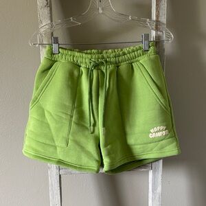 Women's Green Athletic Shorts